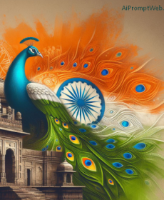 Happy Republic Day Peacock