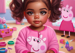 2 Year barbie doll style baby Girl image Prompt