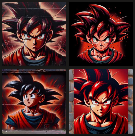 dragon ball portrait of-goku anime art