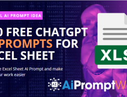 200 Free ChatGPT Ai Prompts for Excel Sheet